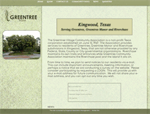 Tablet Screenshot of greentreevillage.org